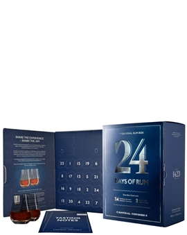 24 Days of Rum Blue Edition - Romjulkalender fylld med 24 st x 2 cl 